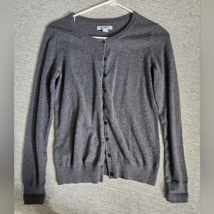 Gray Button-Up Women's Sweater